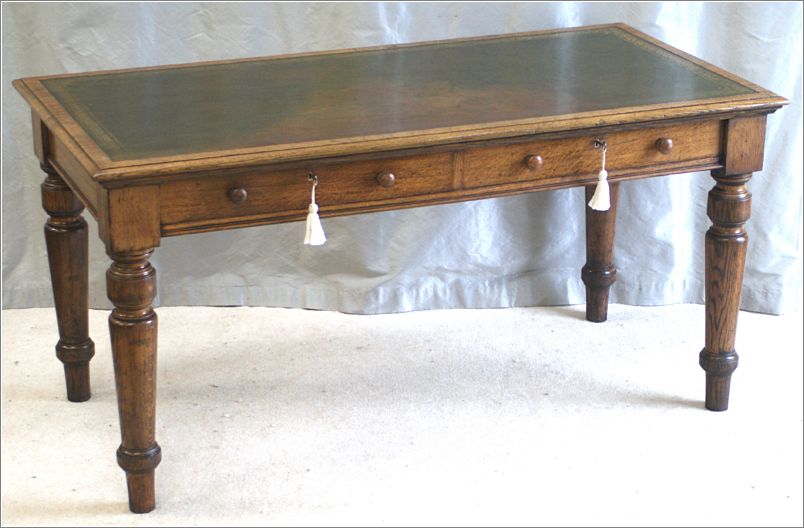 3046 Antique Oak Writing Table by Charles Hindley (7)